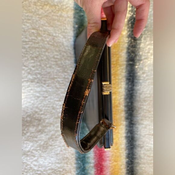 1950s Sharone Exclusive Chocolate Brown Handbag - Picture 6 of 11